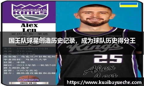 国王队球星创造历史记录，成为球队历史得分王