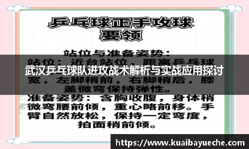 武汉乒乓球队进攻战术解析与实战应用探讨