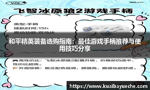 和平精英装备选购指南：最佳游戏手柄推荐与使用技巧分享