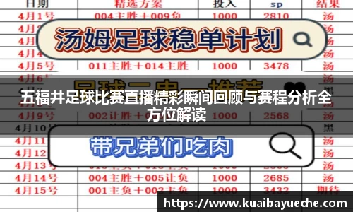 五福井足球比赛直播精彩瞬间回顾与赛程分析全方位解读